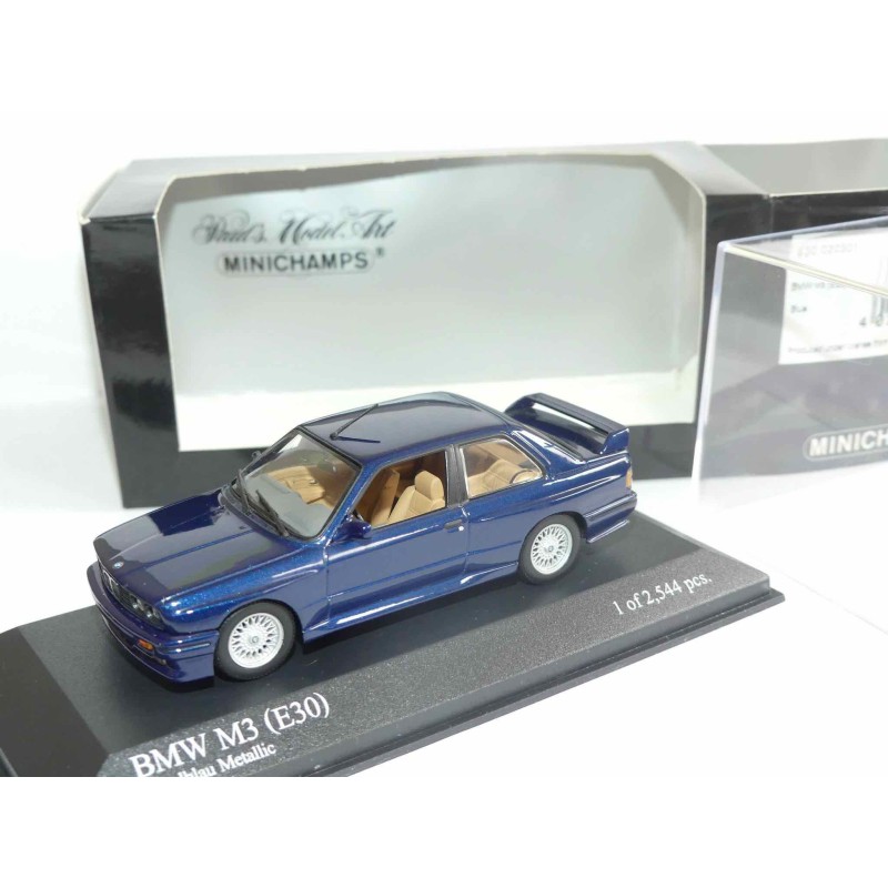 BMW M3 E30 Bleu MINICHAMPS 1:43