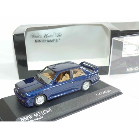 BMW M3 E30 Bleu MINICHAMPS 1:43