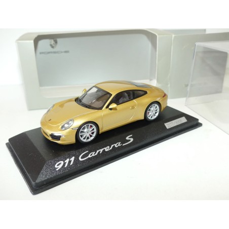 PORSCHE 911 CARRERA S 991 2012 Gold MINICHAMPS 1:43
