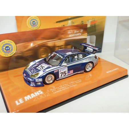 PORSCHE 911 GT3 RS N°75 LE MANS 2002 MINICHAMPS 1:43