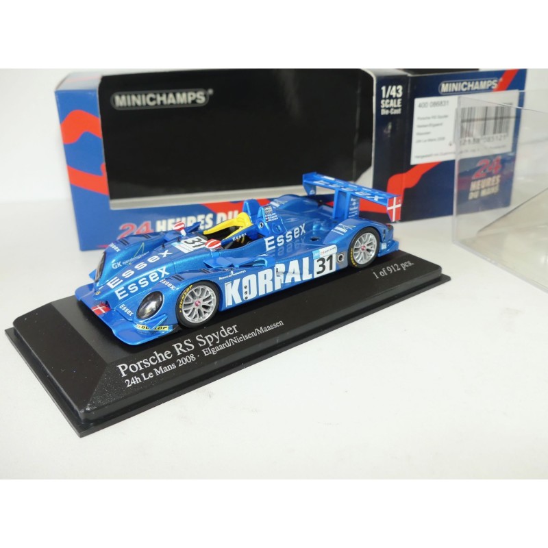 PORSCHE RS SPYDER N°31 LE MANS 2008 MINICHAMPS 1:43