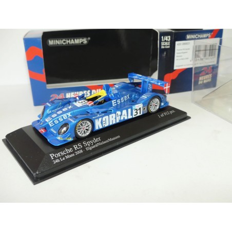 PORSCHE RS SPYDER N°31 LE MANS 2008 MINICHAMPS 1:43