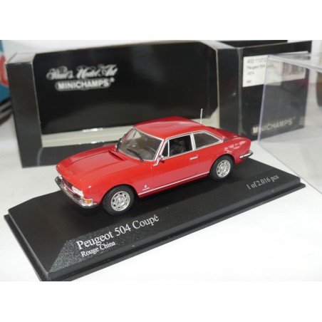 PEUGEOT 504 COUPE 1974 Rouge MINICHAMPS 1:43