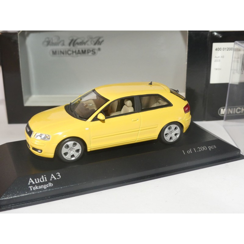 AUDI A3 8P 3 Portes 2003 Jaune MINICHAMPS 1:43