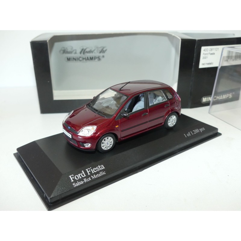 FORD FIESTA MK V 5 Portes 2001 Bordeaux MINICHAMPS 1:43