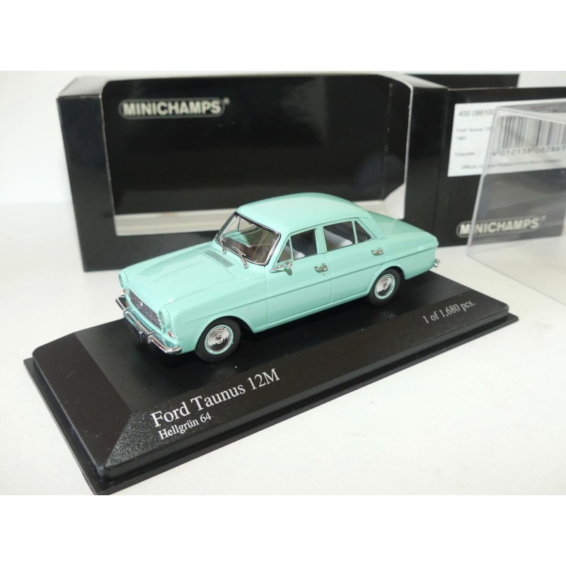 FORD TAUNUS 12M 1963 Turquoise MINICHAMPS 1:43