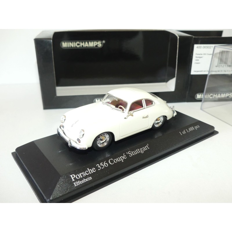PORSCHE 356 STUTTGART COUPE Crème MINICHAMPS 1:43