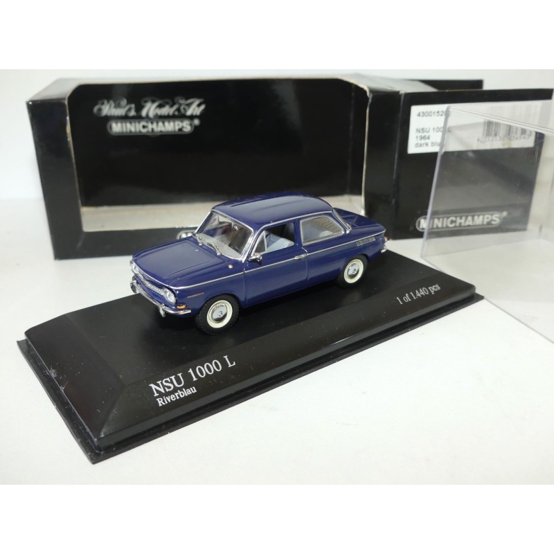 AUDI NSU 1000 L 1964 Bleu Marine MINICHAMPS 1:43