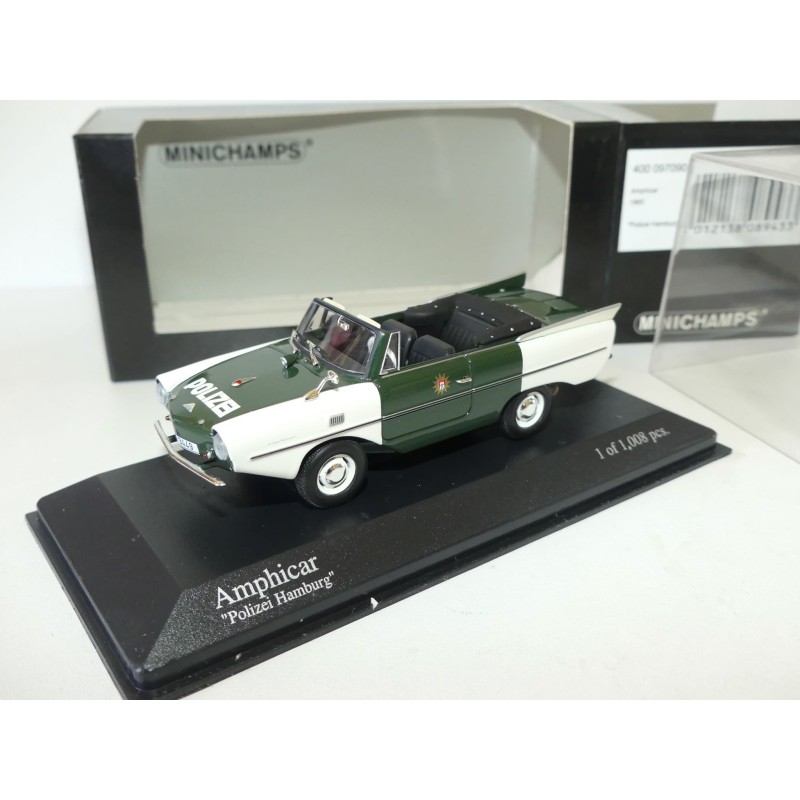 AMPHICAR 1965 POLIZEI HAMBURG MINICHAMPS 1:43