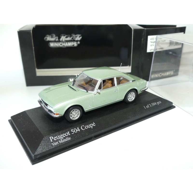 PEUGEOT 504 COUPE 1974 Vert MINICHAMPS 1:43