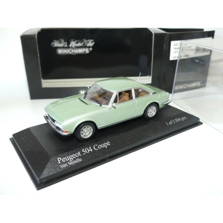 PEUGEOT 504 COUPE 1974 Vert MINICHAMPS 1:43