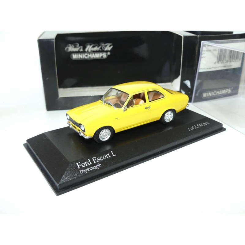 FORD ESCORT 1300 L 1971 Jaune MINICHAMPS 1:43