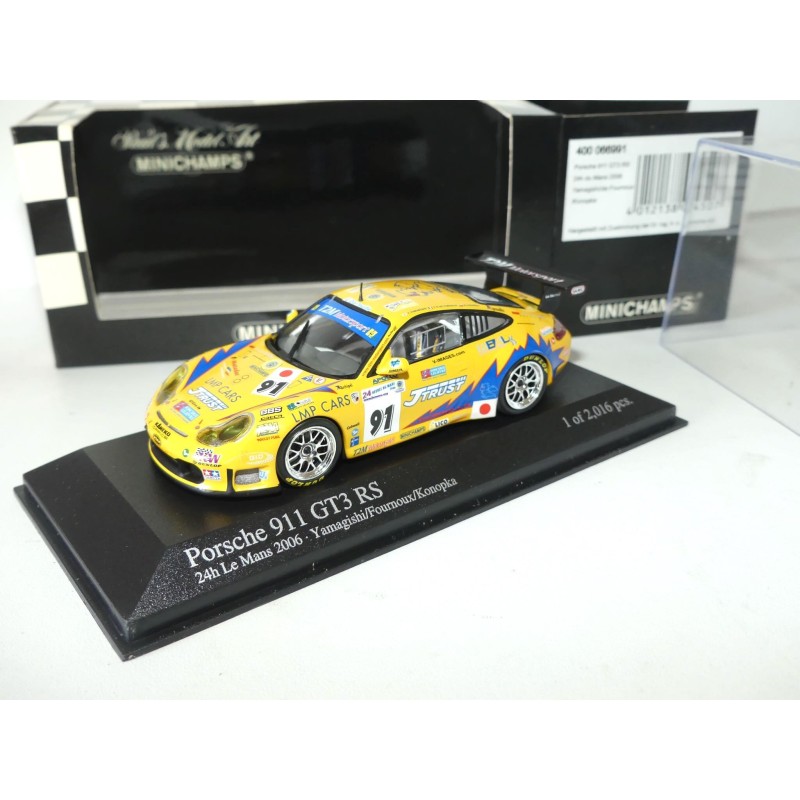 PORSCHE 911 GT3 RS NÂ°91 LE MANS 2006 MINICHAMPS 1:43 Abd