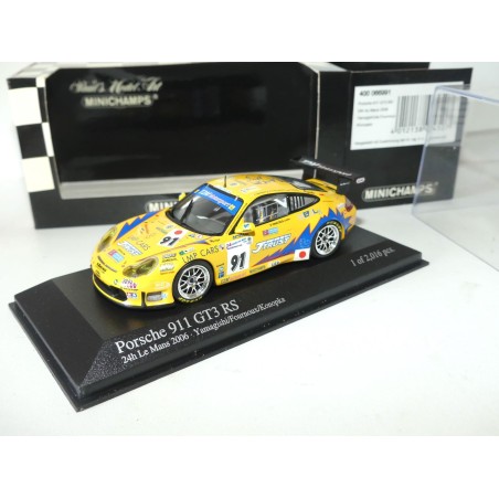 PORSCHE 911 GT3 RS NÂ°91 LE MANS 2006 MINICHAMPS 1:43 Abd