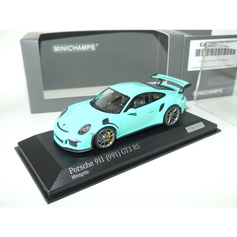 PORSCHE 911 R 991 2016 Vert MINICHAMPS 1:43
