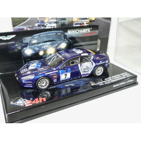 ASTON MARTIN RAPIDE NÂ°7 NURBURGRING 2010 MINICHAMPS 1:43