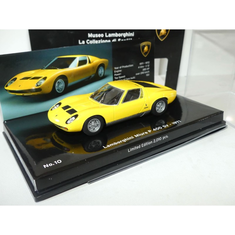 LAMBORGHINI MIURA P 400 SV 1971 Jaune MINICHAMPS 1:43