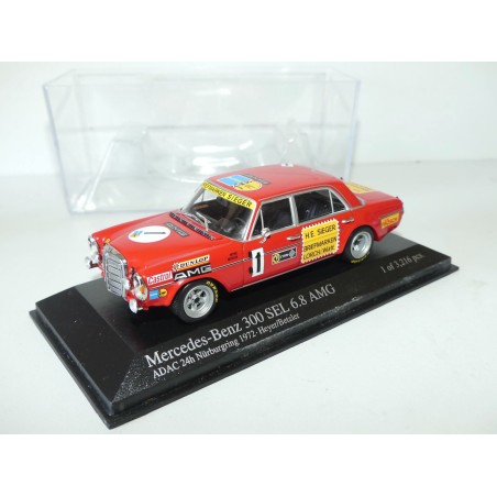 MERCEDES 300 SEL 6.8 AMG NURBURGRING 1972 MINICHAMPS 1:43