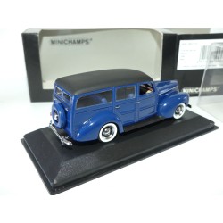 FORD DE LUXE WOODY 1940 Bleu MINICHAMPS 1:43