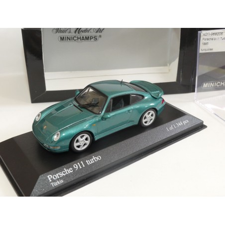 PORSCHE 911 TURBO 993 1995 Turquoise MINICHAMPS 1:43