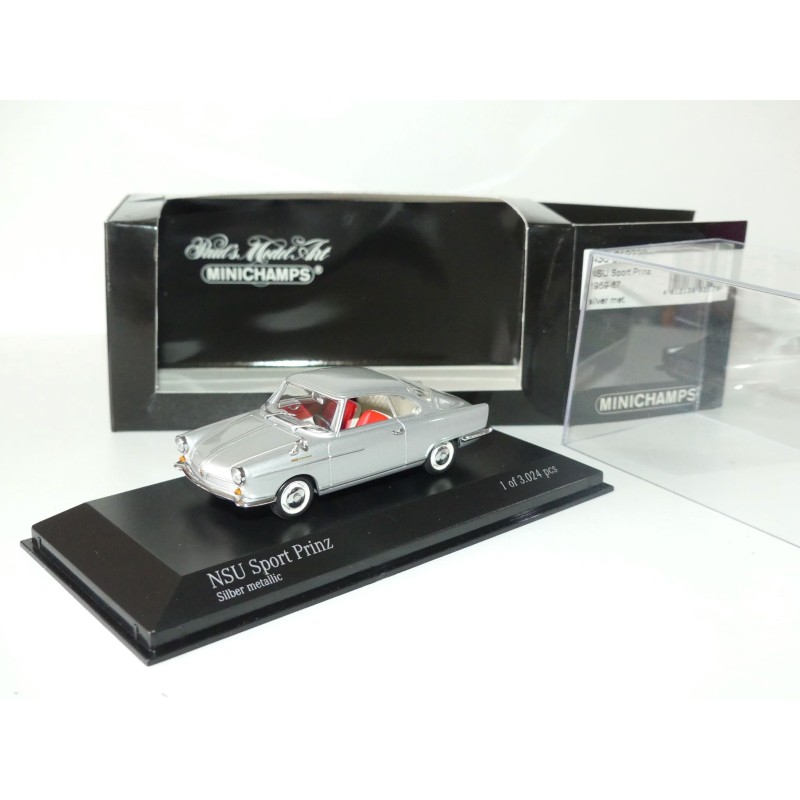 AUDI NSU SPORT PRINZ 1959-67 Gris MINICHAMPS 1:43