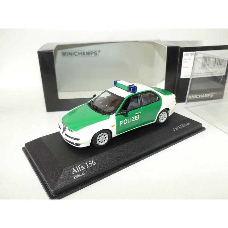 ALFA ROMEO 156 1997 POLIZEI Police Allemande MINICHAMPS 1:43