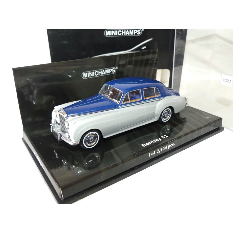 BENTLEY S2 STANDARD SALOON 1960 Bleu et Gris MINICHAMPS 1:43