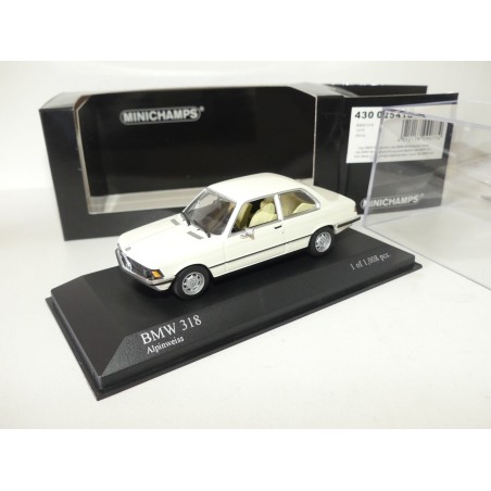BMW SERIE 3 318 SALOON E21 1975 Blanc MINICHAMPS 1:43