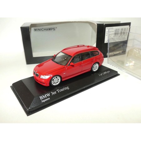 BMW SERIE 3 TOURING E91 2005 Rouge MINICHAMPS 1:43