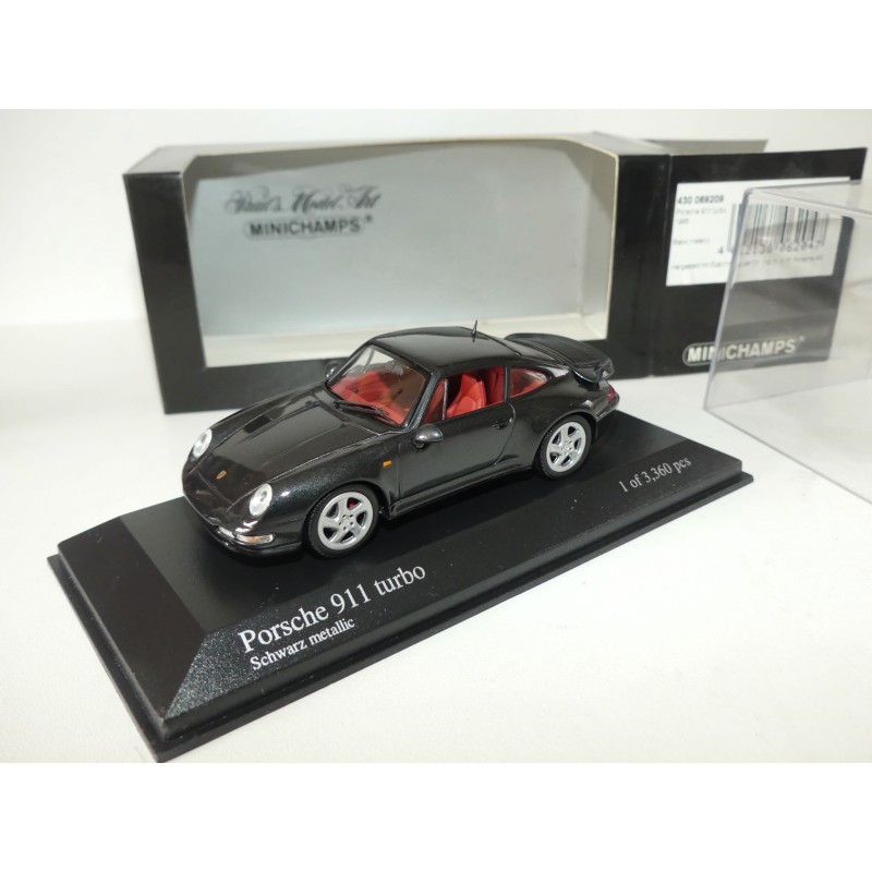 PORSCHE 911 TURBO 993 1995 Noir MINICHAMPS 1:43