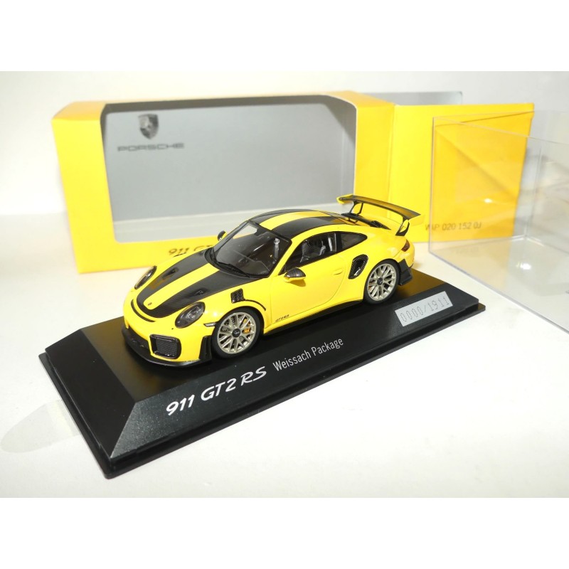 PORSCHE 911 GT2 RS Type 991 WEISSACH PACKAGE Jaune et Noir SPARK 1:43
