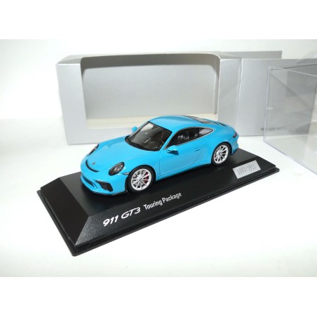 PORSCHE 911 GT3 TOURING PACKAGE 991 Bleu SPARK 1:43