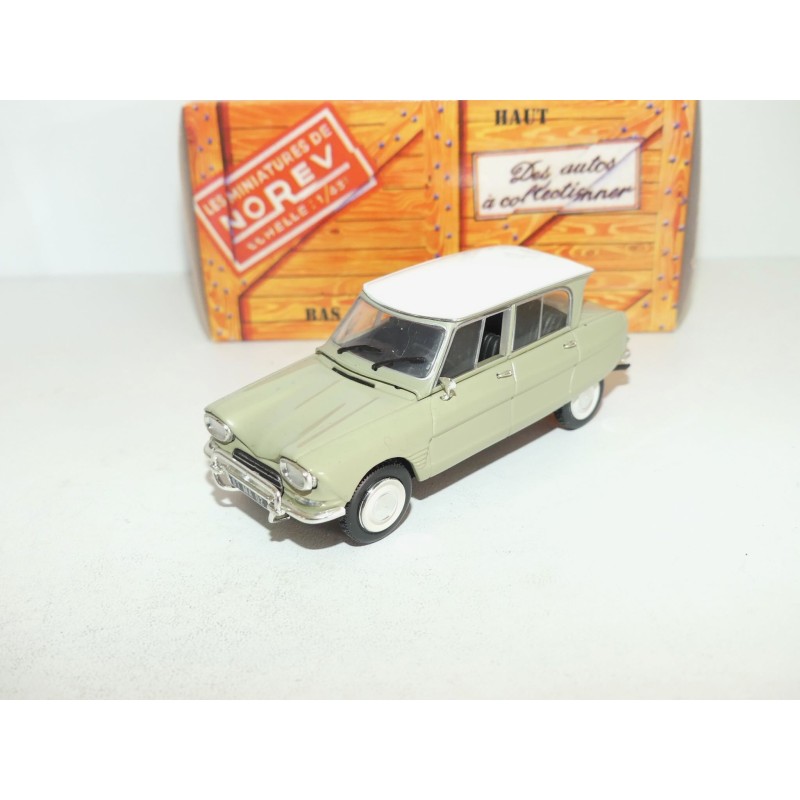 CITROEN 2CV N°098 AMI 6 Gris Toit Blanc NOREV 1:43 boite carton