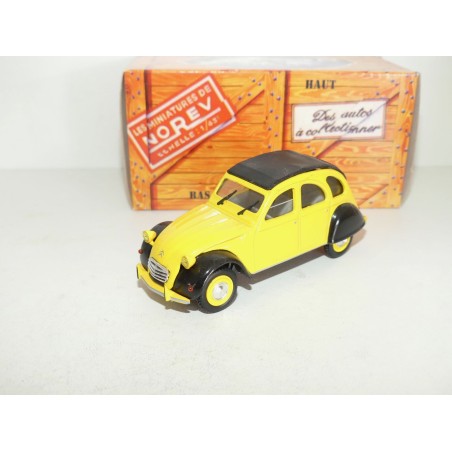 CITROEN 2CV N°101 TREFLE Jaune et Noir NOREV 1:43 boite carton