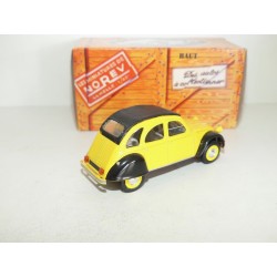 CITROEN 2CV N°101 TREFLE Jaune et Noir NOREV 1:43 boite carton