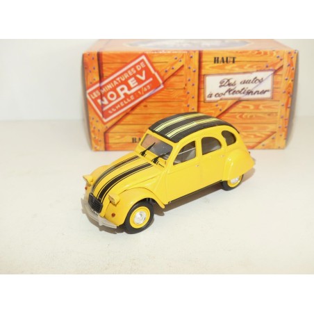 CITROEN 2CV NÂ°107 PADDOCK Noir et Jaune NOREV 1:43 boite carton