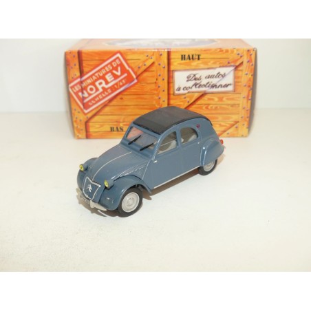 CITROEN 2CV N°108 AZLP 1960 Bleu Glacier NOREV 1:43 boite carton