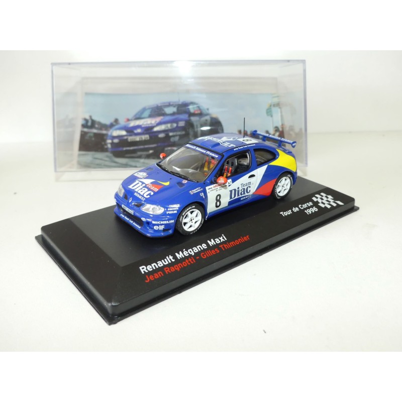 RENAULT MEGANE MAXI RALLYE TOUR DE CORSE 1996 J. RAGNOTTI ALTAYA 1:43 10ème