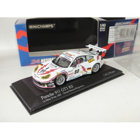 PORSCHE 911 GT3 RSR N°80 LE MANS 2002 MINICHAMPS 1:43