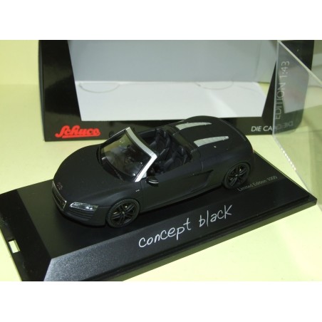 AUDI R8 CABRIOLET Concept Black Noir Mat SCHUCO 1:43