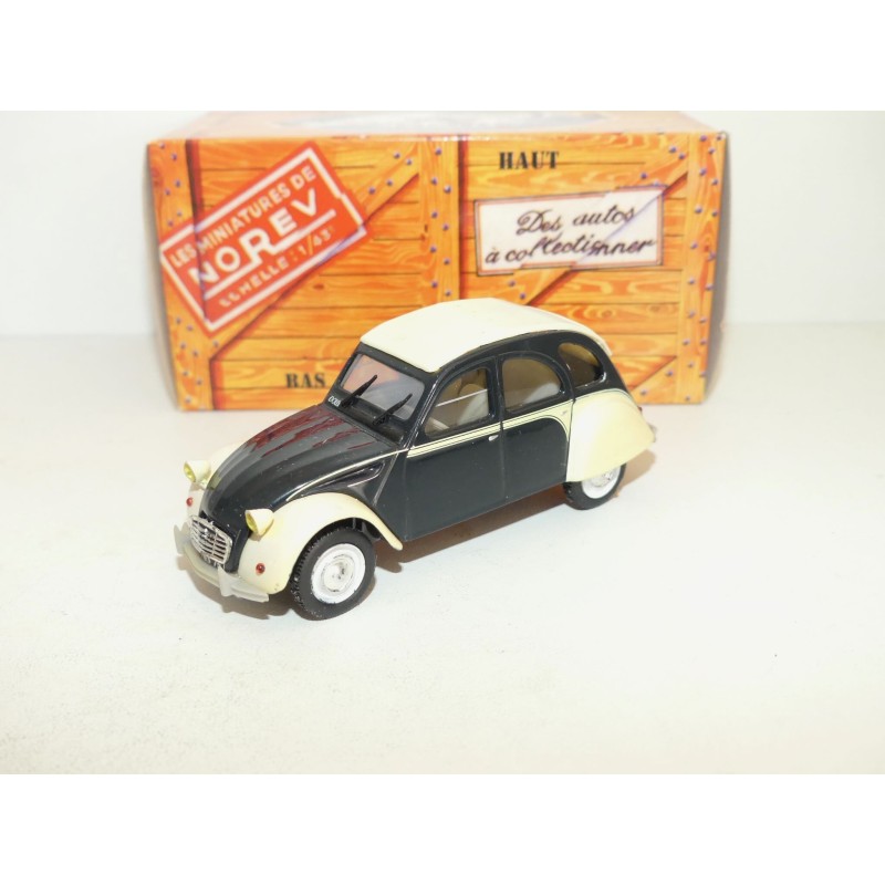 CITROEN 2CV N°109 DOLLY Bleu Nuit et Jaune Rialto 1986 NOREV 1:43 boite carton