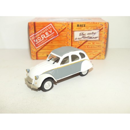CITROEN 2CV N°128 DOLLY  Gris et Blanc NOREV 1:43 boite carton
