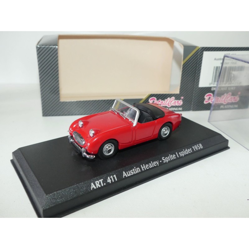 AUSTIN HEALEY SPRITE I SPIDER 1958 Rouge DETAILCARS 412 1:43