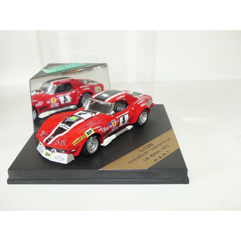CHEVROLET CORVETTE N°4 LE MANS 1972 VITESSE L128 1:43 15ème