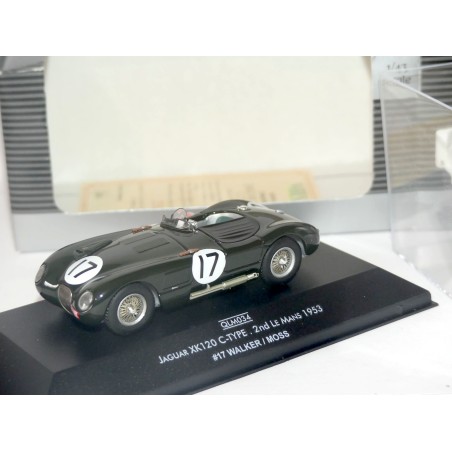JAGUAR TYPE C XK120 N°17 LE MANS 1953 QUARTZO QLM034 1:43 2ème