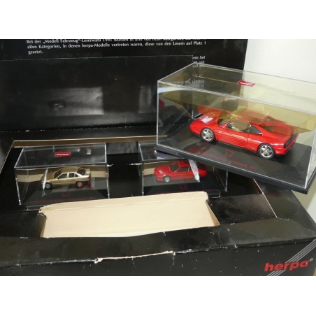 FERRARI 348 TB Rouge coffret HERPA 1:43 et 1:87 ALPINA 1:87