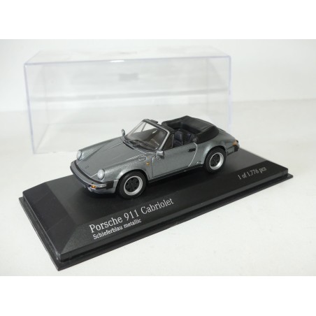 PORSCHE 911 CABRIOLET SERIE G Bleu Gris MINICHAMPS 1:43