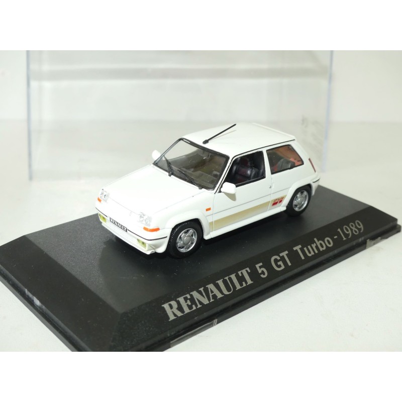 RENAULT 5 GT TURBO 1989 blanc UNIVERSAL HOBBIES Collection M6 1:43
