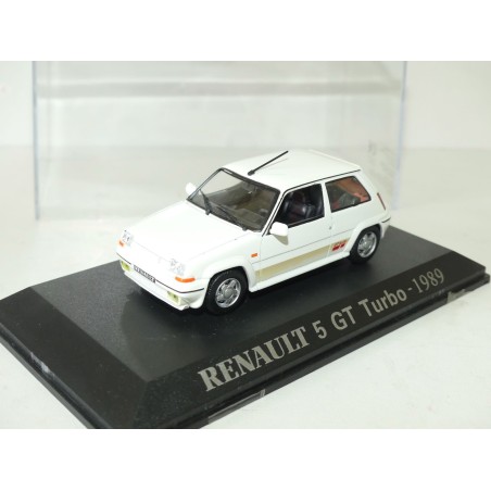 RENAULT 5 GT TURBO 1989 blanc UNIVERSAL HOBBIES Collection M6 1:43