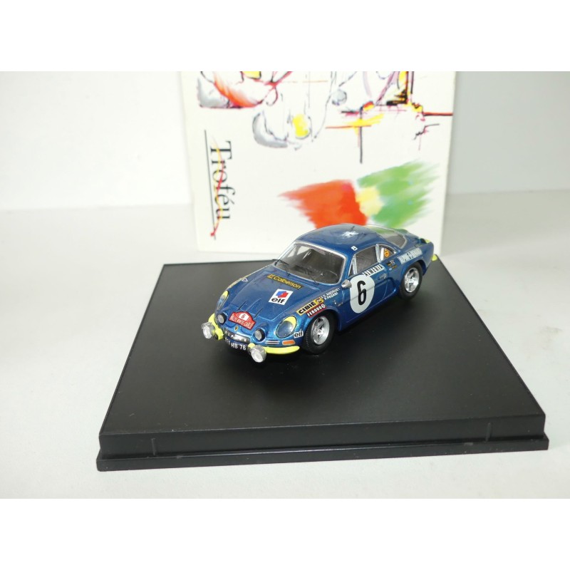 RENAULT ALPINE A110 N°6 RALLYE MONTE CARLO 1972 ANDRUET TROFEU 807Y 1:43